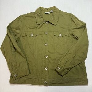 Chico's Green Utility Jacket for Women